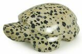 Carved Dalmatian Stone Turtle - Mexico #366270-1